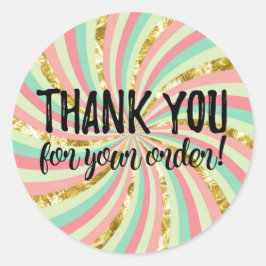 オーダーラベルをありがとう ラウンドシール