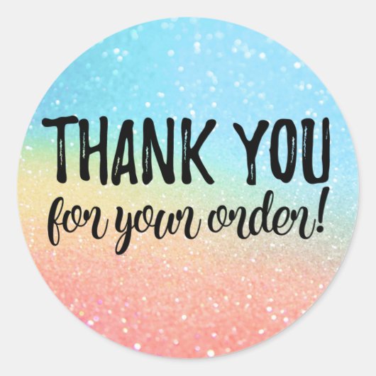 オーダーラベルをありがとう ラウンドシール (正面)