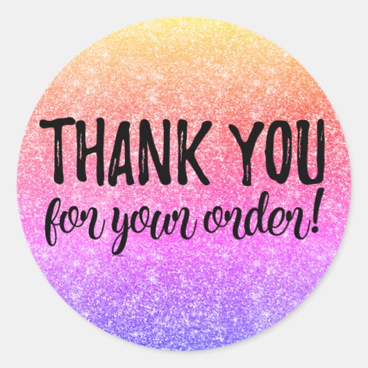 オーダーラベルをありがとう ラウンドシール (正面)