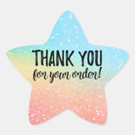 オーダーラベルをありがとう 星シール