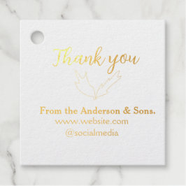 オーダーリーフのウェブサイトの会社名をありがとう フェイバータグ