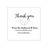 オーダーリーフのウェブサイトの会社名をありがとう ラバースタンプ (インプリント)