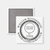 オーダーロゴ レトロスタンプ マグネット (正面/裏面)