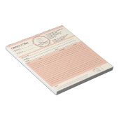 オーダー用カスタムロゴ ノートパッド (アングル)