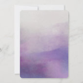 オーチッドのウェディング招待状 エレガントな水彩画 招待状 (裏面)