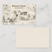 オーチャードの羊スケッチ名刺 名刺 (正面/裏面)