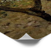 オーチャードイン開花バイクロード・モネ絵画スのプリント ポスター (角)