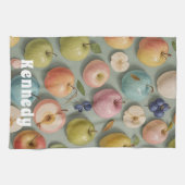 オーチャードウィムシー:パステルフルーツ キッチンタオル (横)