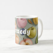 オーチャードウィムシー：パステルフルーツ コーヒーマグカップ (正面右)