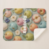 オーチャードウィムシー：パステルフルーツ シェルパブランケット (正面(横))