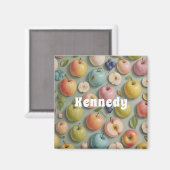 オーチャードウィムシー：パステルフルーツ マグネット (正面/裏面)