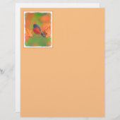 オーチャードオリオールソングバード絵画ズオリジナルバードアート (正面/裏面)