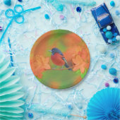 オーチャードオリオールソングバード絵画ズオリジナルバードアート ペーパープレート (パーティー)