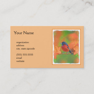 オーチャードオリオールソングバード絵画ズオリジナルバードアート 名刺