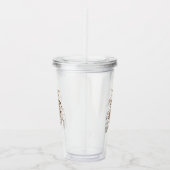 オーチャードオリオールバードファミリーと巣 アクリルタンブラー (右)