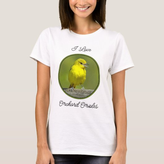 オーチャードオリオール – オリジナル写真 Tシャツ (正面)