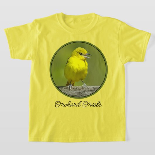 オーチャードオリオール – オリジナル写真 Tシャツ (レイダウン)