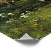 オーチャードツリーランドスケープ絵を描ズ ポスター (角)