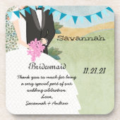 オーチャードバンティンディングブライド&グルームブライドメードコースター コースター (正面)