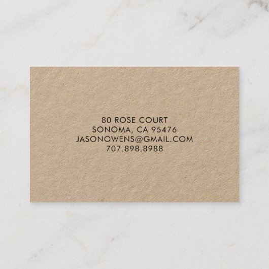 オーチャードフルーツツリーランドスキャフト名刺 名刺 (裏面)