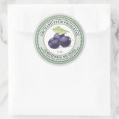 オーチャードプラムジャムラベルジャムゼリー1930緑 ラウンドシール (バッグ)