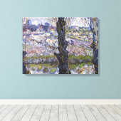 オーチャード開花園の景色を見るファン・ゴッホ キャンバスプリント (インサイチュ (ウッドフロア))
