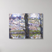 オーチャード開花園の景色を見るファン・ゴッホ キャンバスプリント (正面)