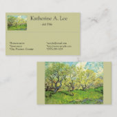 オーチャード、ファーム、ガーデン素晴らし・アート・ビジネス・カード 名刺 (正面/裏面)