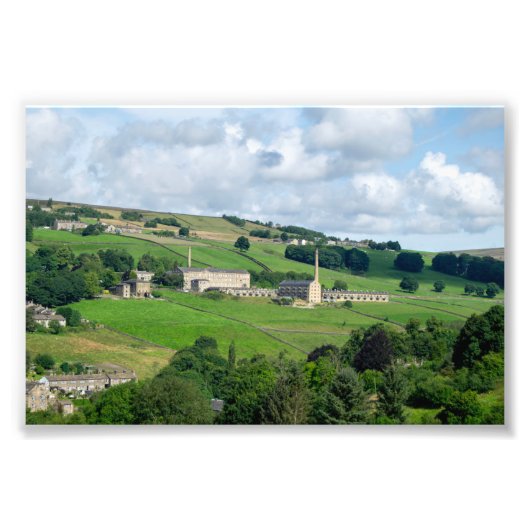 オーツロイドミル - 歴史的なヨークシャーの風景 フォトプリント (正面)