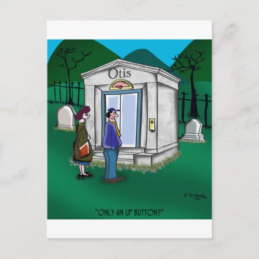 オーティスエレベーター霊廟のみ上ボタン ポストカード (正面)