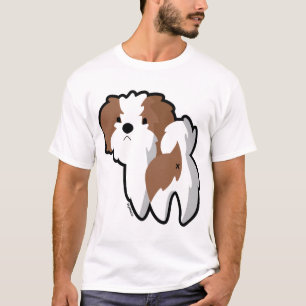 オーティスシーズー(犬)のTzuのこのストライプなTシャツ Tシャツ