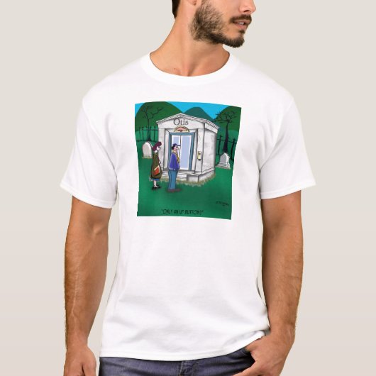オーティス·エレベーターの霊廟には上ボタンのみ Tシャツ (正面)