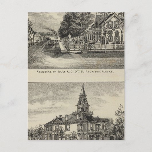 オーティス・プライス邸、カンザス州 ポストカード (正面)