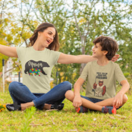 オーティズム ママグマと子グマ Tシャツ