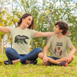 オーティズム ママグマと子グマ Tシャツ