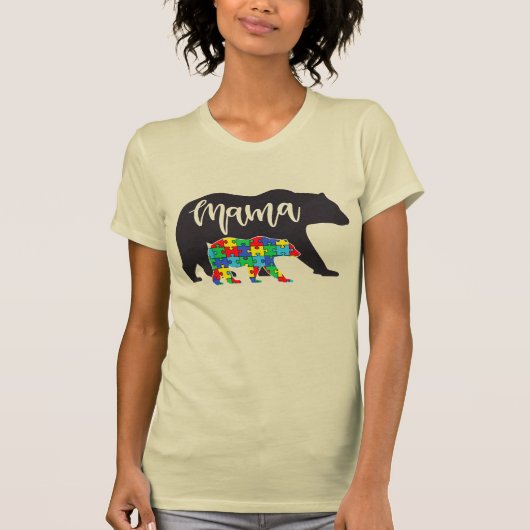 オーティズム ママグマと子グマ Tシャツ (正面)