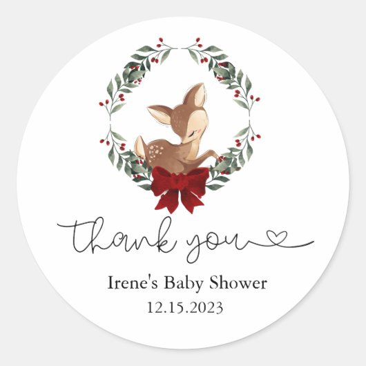 オーディアウィンターグリーンありがとう ラウンドシール (正面)