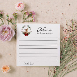 オーディアウィンターグリーンアドバイスのための両親 ノートカード