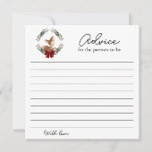 オーディアウィンターグリーンアドバイスのための両親 ノートカード (正面)