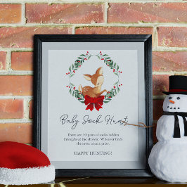 オーディアウィンターグリーンベビー靴下狩りゲーム ポスター