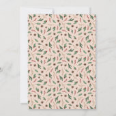 オーディアウィンターグリーンリーベビーシャワーサンキューカード サンキューカード (裏面)