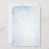 オーディアウィンターベイビーシャワーエレガント 招待状 (裏面)