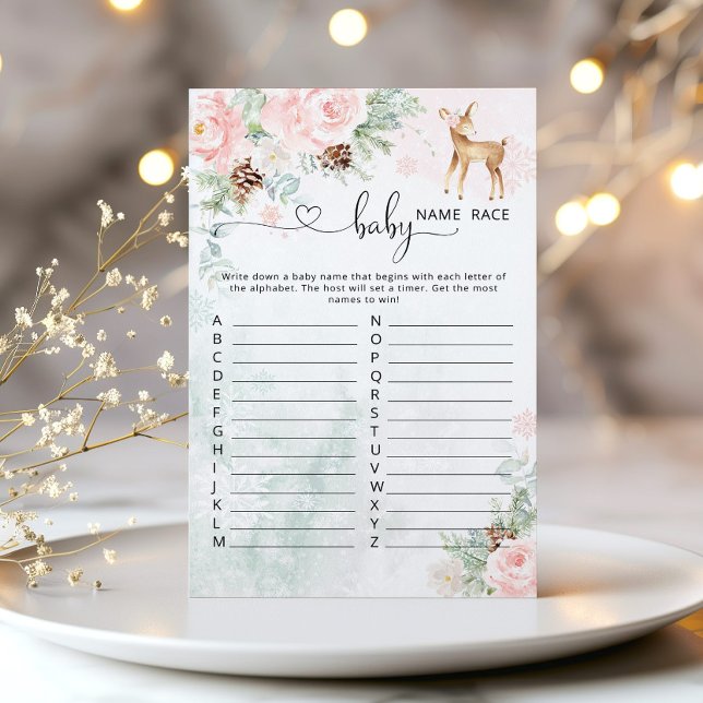 オーディアウィンターベビー名レース赤ちゃんシャワーゲーム (クリエイターアップロード済み)