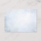 オーディアウィンターボーイ赤ちゃんシャワーおむつラッフル エンクロージャーカード (裏面)