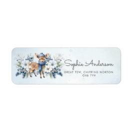 オーディアウィンターボーイ赤ちゃんシャワー ラベル