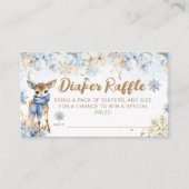 オーディアウィンター男の赤ちゃんシャワーおむつ エンクロージャーカード (正面)