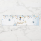 オーディアウィンター男の赤ちゃんシャワーウェルカム ペットボトルラベル (シングルラベル)