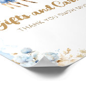 オーディアウィンター男の赤ちゃんシャワーギフトカード ポスター (角)