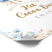 オーディアウィンター男の赤ちゃんシャワーココアバー ポスター (角)