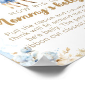 オーディアウィンター男の赤ちゃんシャワーママの腹ゲーム ポスター (角)